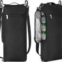 Golf Cooler Bag for Men Women, Small Soft Insulated Beer Cooler Holds 6 Pack of Cans or Two Wine Bottles, Portable Golf Accessories Cooler Sleeve for Camping Picnic Beach Outdoor