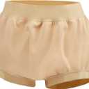 Adult Diaper Cover Waterproof, Reusable Incontinence Plastic Pants Underwear, High Waist Leakproof Absorbent Rubber Diapers (Small, Beige)