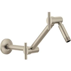Moen Brushed Nickel in. Pivoting Adjustable Shower Arm, S116BN, 16