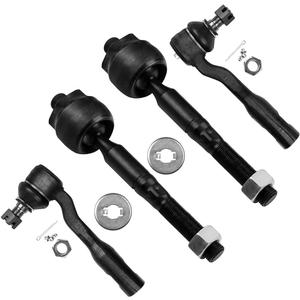 SCITOO 4pcs Front Suspension Kit Inner Tie Rod End Outer Tie Rod End Fit 2003-2007 For Toyota For Sequoia 2003-2006 For Toyota For Tundra