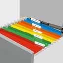 HERKKA Extra Capacity Hanging File Folders, 60 Pack Reinforced Letter Size Hanging Folders with Heavy Duty 1 Inch Expansion, Designed for Bulky Files, Medical Charts, 12 Assorted Colors
