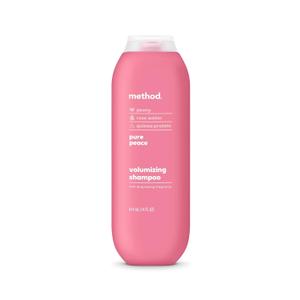 Method Pure Peace Volumizing Shampoo - For Thicker, Fuller and Visibly Hydrated Hair - Sulfate Free and Safe for Color-Treated Hair - 14 oz