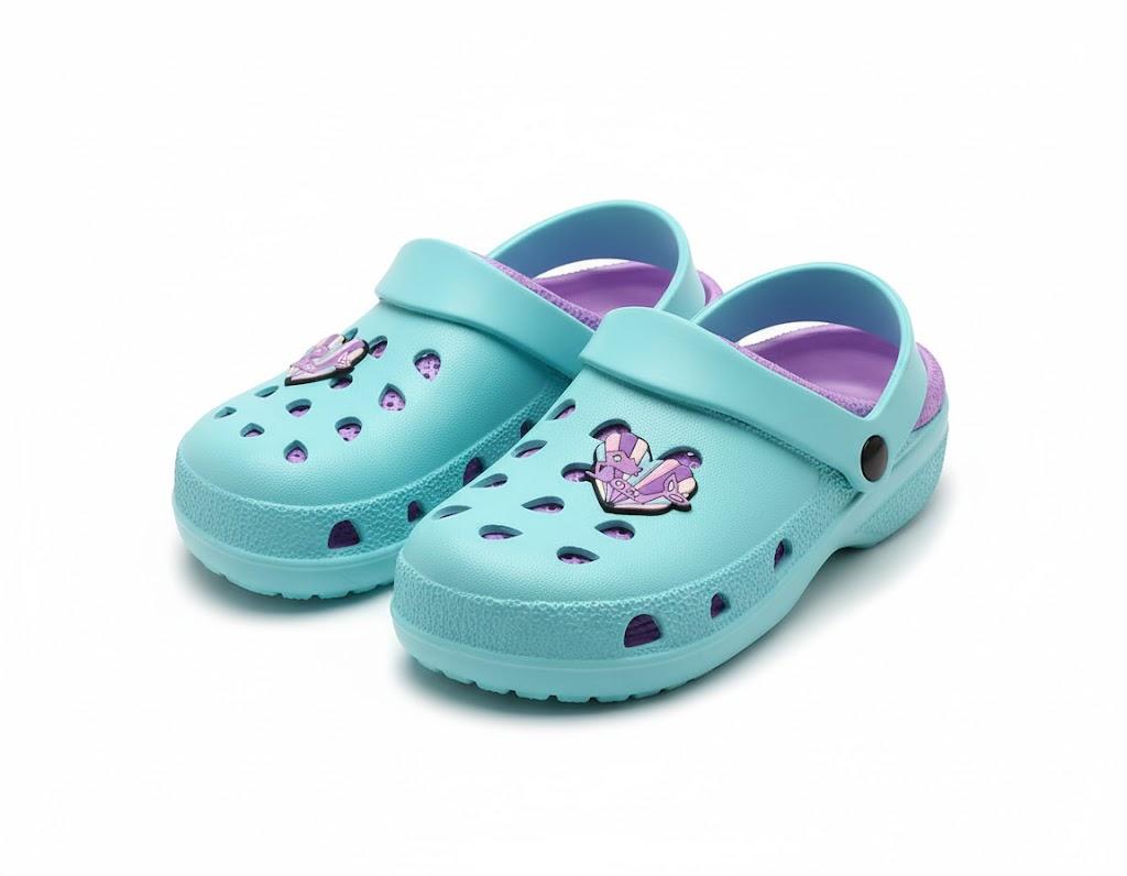 Kids Style Slip-On, Rubber Clogs /Sandals / Water Shoes Blue Charm Clog 2 US1 Us13