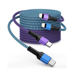 10ft Apple Lightning Cable USBC, USB Type C to Lightning iPhone Charger Cord, Fast Charging Lightening Wire for iPhone 14 Pro Max 14 Plus 13 Pro Max/13Pro/12/11/X/XR/XS/8, USB-C Lighting Cords - 2Pack