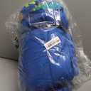 JOIEDOMI Toddler Sleeping Bag for Kids 55''x30'' Nap Mat with Removable Pillow and Minky Blanket for Toddler Ages 3-7 Roll Up Soft Kids Sleeping Bag for Boys Girls Kindergarten Daycare Sleepover (Blue Dinosaur)