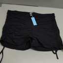 Women Swim Shorts High Waisted Swimsuit Shorts Tummy Control Bathing Suit Bottom Plus Size Boyshorts (XX-Large, Black)