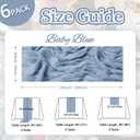 6 Pack Dusty Blue Table Runner 10ft Boho Gauze Fabric Cheesecloth Table Runner 35 x 120 Inch Rustic Sheer Runner for Spring Holiday Baby Shower Home Dcor Party Wedding Decoration