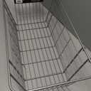 Rubbermaid Garage FastTrack Wire Mesh Basket Wall Mounted Storage System Holds up to 50 pounds Satin Nickel for Tool/Toy/Sports Equipment