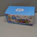 ZOOI Toddler Montessori Toys for 1-3 Year Old, 24PCS Cloth Fishing Game with Stacking Cups for Hand-Brain Coordination, Sensory Baby Toys 6-12 Months, 1-3 Year Old Girl Boy Birthday Gifts (Blue)