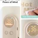 Umimile Portable Bottle Warmer for Travel Heats the Bottle DirectlyNo Pouring, Fast Heating Baby Bottle Warmer on The Go, 6 Temp Settings & Auto Keep-Warm,Fits 2.5-3.3in Bottles (Beige)
