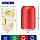 JOLLY CHEF 100 Pack 12 oz Gold Plastic Cups, Disposable Gold Cups, Heavy-duty Party Glasses for Wedding, Thanksgiving, Christmas Parties