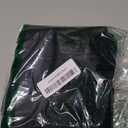 Simplebrand Black Short Sheer Curtains 45 Inch Length for Small Windows, Rod Pocket 2 Panels Set Solid Voile Drapes Window Sheer Curtains for Bedroom Bathroom Kids Room Kitchen, 42x45 Inch