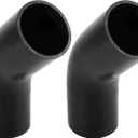 QWORK 45 Degree Elbow Silicone Hose, 2 Pack 3" ID 4-Ply Reinforced Silicone Hose for Turbo, Intercooler and Intake, 5" Each Leg Length