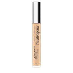 Neutrogena Healthy Skin Radiant Lightweight Brightening Cream Concealer with Peptides & Vitamin E Antioxidant, Non-Comedogenic, Bisque Light/Medium 02 Neutral Undertones, 0.24 fl. oz