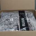 Area Rug Living Room Rugs - 9x12 Large Soft Indoor Neutral Modern Abstract Low Pile Washable Rug Carpet for Bedroom Dining Room Farmhouse Home Office - Grey