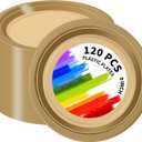 120 PCS Gold Plastic Plates, 9 Inch Disposable Dinner Plates for Party Heavy Duty Plastic Dinnerware Sets for Wedding Easter Picnic BBQ (Gold, 9")