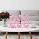 Yookat 3Pcs Thinker Statue Abstract Art Sculptures Resin Collectible Figurines for Fireplace Bedroom Kitchen Living Room Centerpieces Wedding Office Desk Birthday Gifts