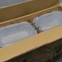 [8-Pack,30 oz]Glass Meal Prep Containers,Glass Food Storage Containers,Airtight lunch Containers with Lids, Microwave, Oven, Freezer and Dishwasher (Gray)