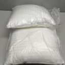 Oubonun 16 x 16 Throw Pillow Inserts, Firm and Fluffy Decorative Square Pillows for Couch Bed Sofa with Soft Cotton Cover White Cushion with Down Alternative Pack of 2