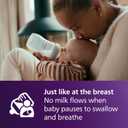 Philips Avent Natural Baby Bottles with Natural Response Nipples (Medium Flow, Flow 3), 9oz, 4-Pack, SCY903/04 (Clear)