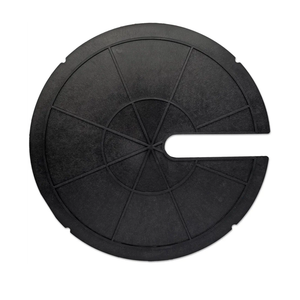 Sump Basin Cover 18 in. OD Plastic Submersible Sump Pump Cover Black Septic Tank Lid, Heavy Duty Protection for Outdoor Water wells, Sump Bucket, Water Sump Pump