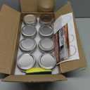 4 oz Glass Mason Jars with 18/8 Stainless Steel Lids, 8-Pack Small Canning Jars with Embossed Pattern, Mini Glass jars for Jams, Jelly, Honey, Spices, Desserts, Wedding Favors and Gift Packaging