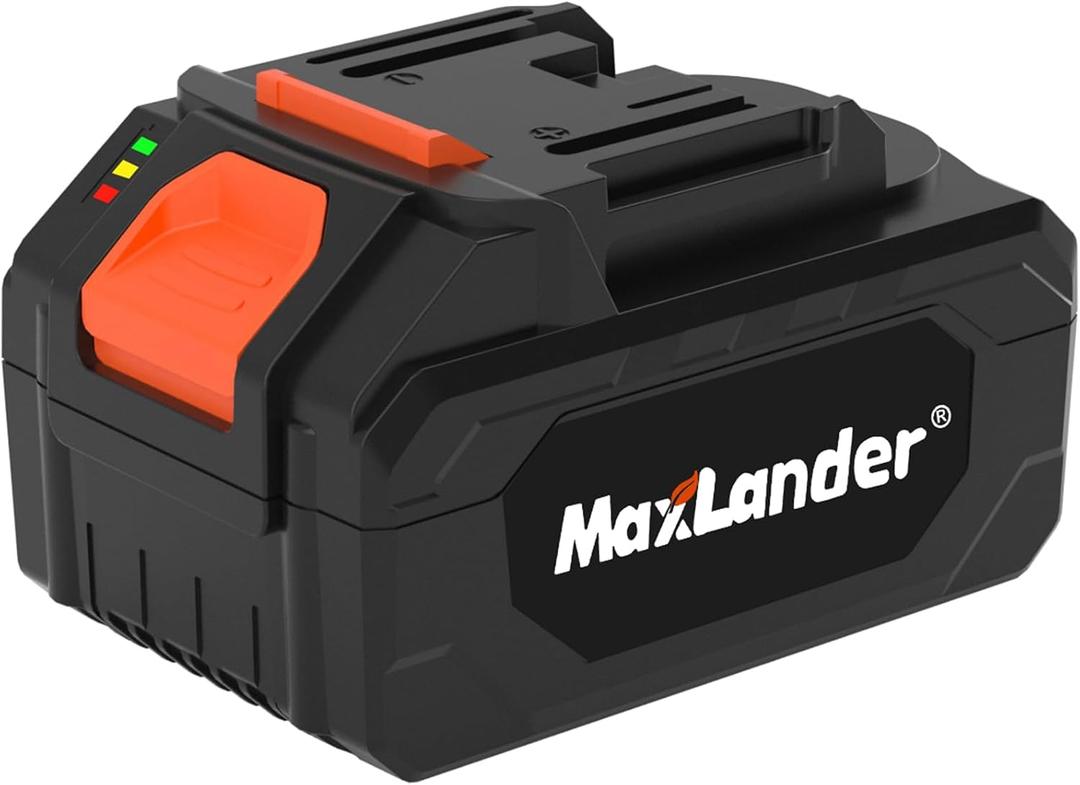 MAXLANDER 4.0Ah Lithium Replacement Battery, 20V Large Capacity Rechargeable Battery Pack with Power Display for Garden Electric ToolsNot Suitable Snow Blower