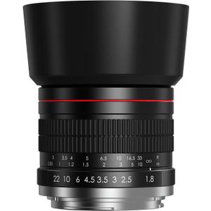EF 85mm f1.8 Portrait Lens - MF for Canon EOS Rebel T8i/T7i/T7/T6i/T5/T3i/T3/T2i/XSi/XS/SL3/SL2/T100/90D/80D/70D/50D/5D Mark IV/6D II/7D II/1D X III II-Manual Focus DSLR Cameras Lenses(EF/EF-S Mount)