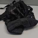 PetBonus Pet Front Dog Carrier Backpacks, Adjustable Pet Backpack, Legs Out Easy-fit Puppy Chest Carrier for Medium Small Dogs, Hands Free for Hiking, Cycling (Black, L)