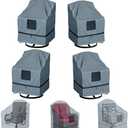 GimaiOurun Outdoor Swivel Lounge Chair Cover Waterproof Heavy Duty, Gray
