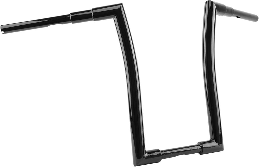 Black 1.5 inch Fat Ape Hangers 18 inch Rise Handlebars Fits Harley Most Dyna Softail Sportster Road King Road Glide