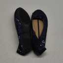 Shoes8teen Womens Sequins Glitter Round Toe Ballet Flat with Bow (11, 2001 Navy Sequins)