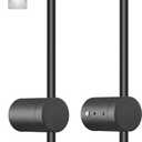 BLUEYE Battery Operated Wall Sconce Set of Two,Remote Control,3CCT,No Flicker,40W Equivalent Picture Light,Aesthetics Decor,Black Aluminum,for Living Room,Hallway,Bedroom,Non-Hardwired,2Packs,24-Inch