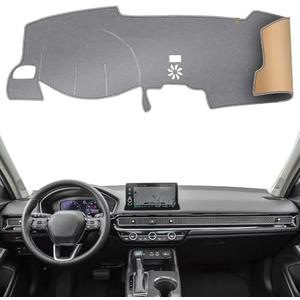 KEYOOG Dashboard Cover Dash Mat Fit for Ho-nda Civic 2022 2023 2024 (Without HUD Models),Car Dash Board Mat Anti-Glare Carpet,Non-Slip Pad Sunshield Protector (Grey)