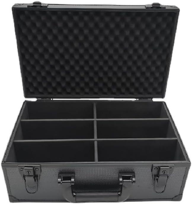 6-Grid Trading Card Box, Large Capacity Trading Card Storage Box, Card Brick Card Storage Box, Sports Card Storage Box, Suitable for Trading Cards, Basketball Cards, Anime and Sports Card Collection