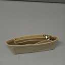 Chispee Purse Organizer Insert Felt Bag Organizer fit Longchamp/GG Marmont Matelasse Shoulder Bag Storage & Finishing Inner Bag Liner Handbags Insert Organizer, Beige