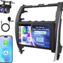 (8Core + 128GB) QLED Touch Screen Car Radio for Toyota Camry 2012 2013 2014 | QLED Touch Screen,Wireless Carplay&Android Auto&Mirrolink, FM Radio, GPS Navigation,DSP,Back-up Camera,Blutooth,SWC