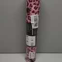 Leopard Print Peel and Stick Wallpaper, Waterproof Removable Self Adhesive Textured Wall Paper, Black and Pink Unique Funky Cheetah Contact Paper for Bedroom and Bathroom 480"X17.3"(57.6 sq. ft)