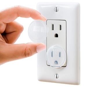 Clear Outlet Covers (50 Pack) Value Pack  Baby Safety Outlet Plug Covers  Durable & Steady  Child Proof Your Outlets Easily (Transparent)