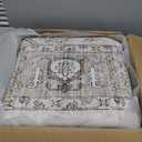 Area Rug 10x14 Washable Vintage - Soft Traditional Rug for Living Room Bedroom Dining Room or Home Office -Non Slip Backing Large Rugs with Low Pile Farmhouse Oriental Retro Carpet - Light Brown