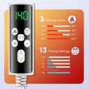 Hip Heating Pad for Hip Pain Relief, Heated Hip Brace for Sciatica Pain Relief, Back/Thigh/Leg/Buttock Electric Heating Therapy Pad for Men Women, 3 Heat and 13 Timing Settings