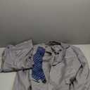 DTI BB Signature Italian Men's 2 Button Two Piece Suit Modern Fit Jacket Pant (48, Silver Gray)