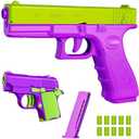 LLESSOO Shell Ejecting Toys 1911, 2 Packs Fidget Toys, Toys with 10 Shells Can be Loaded but Can't be Fired, Great Birthday Halloween for Boys Kids Adults (Purple)