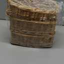 Rectangle small wicker baskets for sundries 3pcs storage bins.