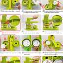 Button Maker Machine 58mm - (3rd Gen) Installation-Free 58mm(2.25in) DIY Pin Badge Button Maker Press Machine Badge Punch Press with Free 100pcs Button Parts&Pictures&Circle Cutter&Magic Book