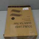 Seoneiro Whiskey Tray, Glass Cup Rack, Mug Holder, Coffee Cup Organizer, Bathroom Countertop Organizer with Drain Board Wine Glass Decorative, Food Tray, Kitchen Spice Rack (Transparent Color-2)