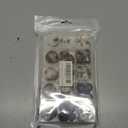 110-Piece Resin Sewing Buttons Set, 4-Hole Round Buttons, 15mm/20mm/25mm, 5 Colors for Blazers and Coats Brown/Black