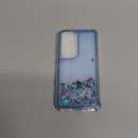 Designed for Samsung Galaxy S25 Case with Liquid Glitter, 3-in-1 Military-Grade Protection & Sparkling Quicksand Design, Clear Anti-Yellowing Bling Galaxy S25 Case for Women 6.2 (Blue)