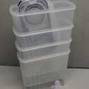 Skroam 8PCS Cereal Containers Storage [4L/135.2 oz], Airtight Food Storage Containers with Pour Spout for Kitchen & Pantry Organization Storage, Plastic Cereal Dispensers, Measuring Cup & 20 Labels