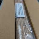 LazBlinds No Tools No Drill Cordless Bamboo Roman Shades, Light Filtering Window Treatment, Roll Up Bamboo Blinds for Window 28'' W x 64'' H, Brown